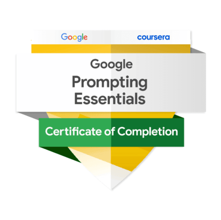 Certificazione: Google Prompting Essentials